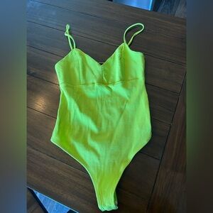 Lulu's Neon Green Bodysuit